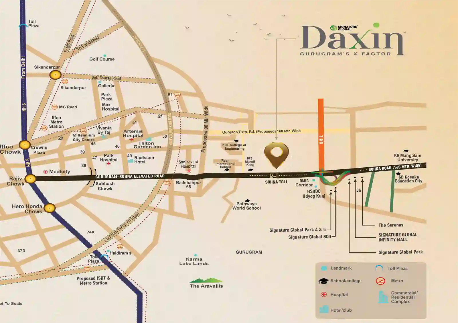 signature-global-daxin-vistas-location-map